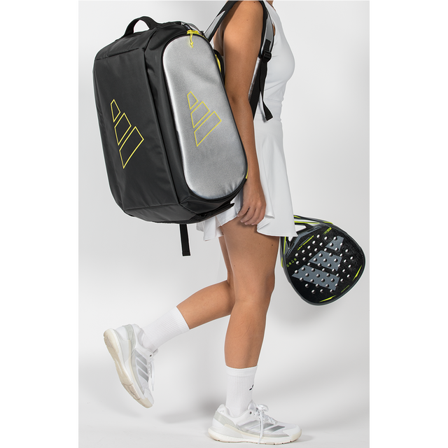 ADIDAS PRO TOUR SILVER GREY RACQUET BAG 2026