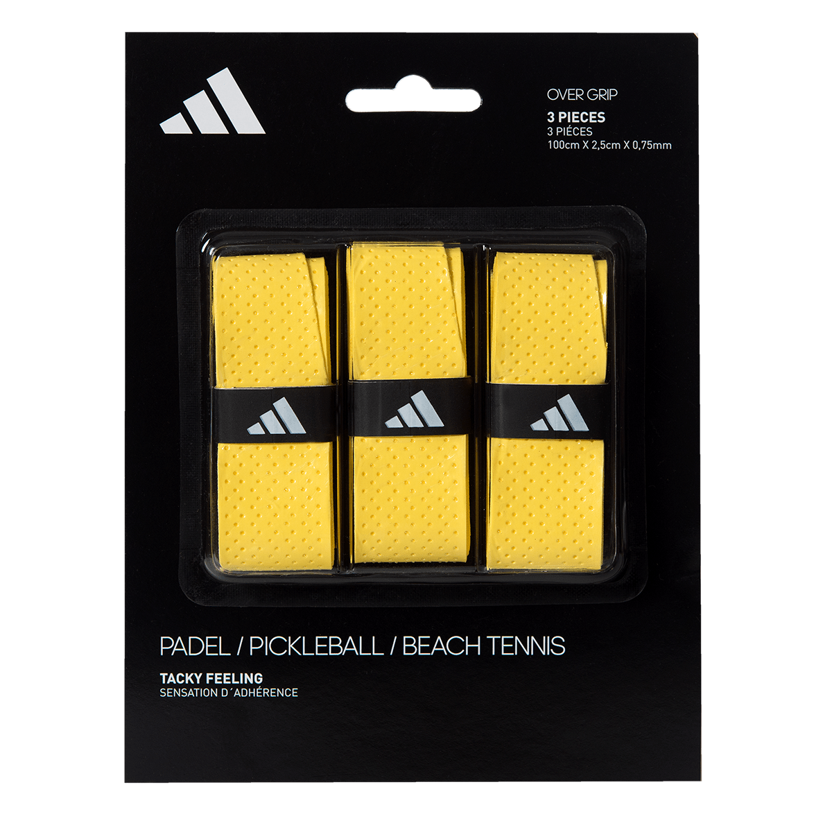 ADIDAS PACK 3X OVERGRIPS YELLOW